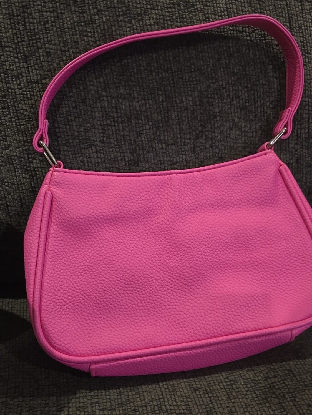 Barbie Hot Pink Rhinestone Script Shoulder Bag - Picture 3 of 6